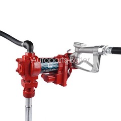 12 Volt 20 GPM 2600 RPM Fuel Transfer Pump Diesel Gas Gasoline Kerosene Red