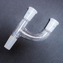 Laboratory glass Y shape & claisen connecting adapter 24/40 lab glass adapter