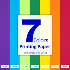 Colored Copy Paper 8.5X11 Inches,140 Sheets 8.5 x 11 inches, Rainbow colors