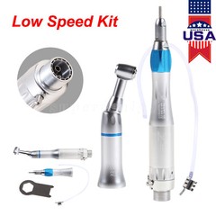 Dental Slow Low Speed Straight Handpiece Contra Angle Air Motor 2Holes 4Holes OR