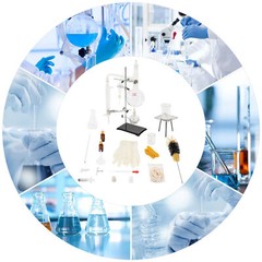 1000ml Lab Distillation Apparatus Chemistry Essential Oil Distilling Glassware