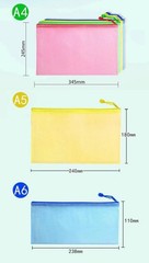 15 pcs Mesh Document Pouch, Letter A4,A5,A6, Red, Blue, Yellow, Green, White