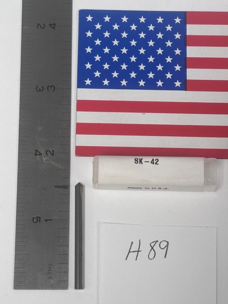 1 NEW FALCON 1/8″ SHANK CARBIDE BURR SK-42 (90° ANGLE) SINGLE CUT (H89)