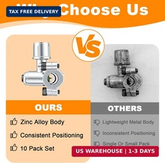 Wadoy 4Pack BPV31 Bullet Piercing Valve, Piercing Valve for Refrigerator Compati