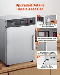 VEVOR Electric Hot Box Food Warmer 4-Tier Food Warming Cabinet with Single Door
