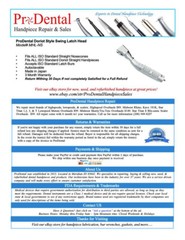 ProDental Doriot Style Swing Latch Head