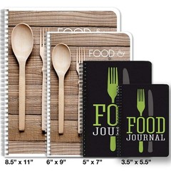 BookFactory Food Journal/Food Tracking Diary/Diet Journal – 120 3.5″ x 5.25″