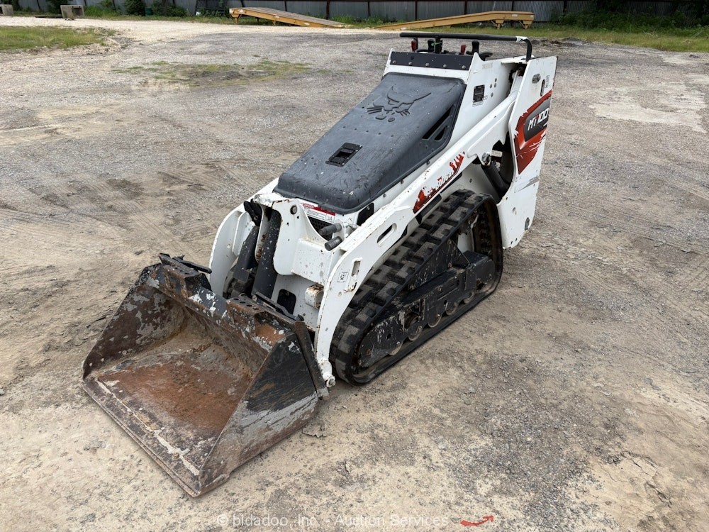 2022 Bobcat MT100 Stand On Skid Steer Track Loader Crawler Bucket Aux bidadoo