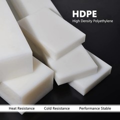 HDPE Block White PE Polyethylene Rectangular Solid Plastic 2x12x3,