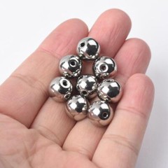 Ø 3mm- 60mm Stainless Steel Balls w Hole Bearing Smooth Through Hole Steel Ball