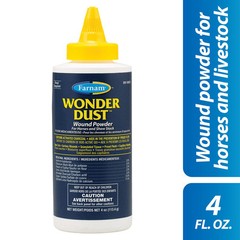 Wonder Dust Wound Powder 4oz Blood Coagulant Dressing for Horses and Livestock