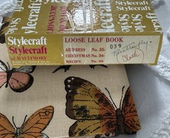 Vintage 1978 Stylecraft Loose Leaf Address Book Butterfly Design Unused Retro