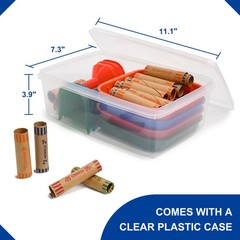 Coin Sorter Trays, Counter Tubes & 60 Assorted Coin Wrapper Rolls