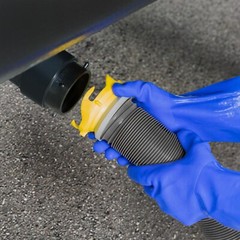 RecPro RV Blue PVC Gloves | Latex Free | One Size Fits Most | Chemical Resistant