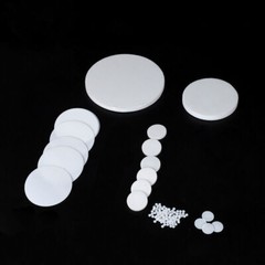 10Pcs PTFE Plastic Solid Discs Flat Round Pad Sealed Cushioning Diameter 5-150mm