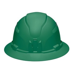 Vented Full Brim Hard Hat with Padded Sweatband, Odor-Resistant, Safety Gear