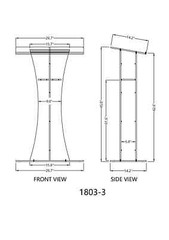 Plexiglass Clear Christian Lucite Church Pulpit Lectern Trinity Podium
