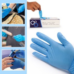 2000pcs Non-Latex Nitrile Gloves Powder Free Thicken 4 mil M/L Durable Rubber US