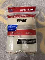 Wooster Brush RR305 4-1/2″ Jumbo-Koter 50/50 Roller 1/2-Inch Nap 2-Pack