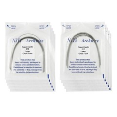 Orthodontic Stainless Steel NITI Arch Wire Round Rectangular Ovoid Natural U/L