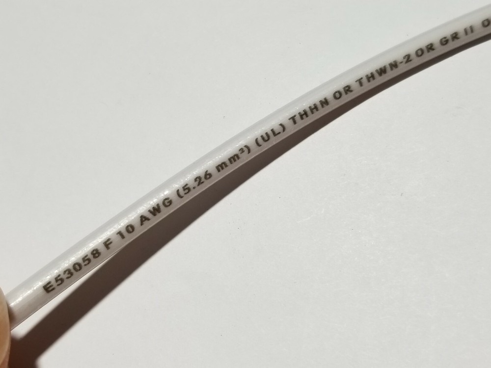 Nexans #10awg 19 Strand THHN/THWN-2/MTW Building Wire White /100ft