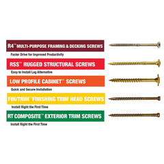 #8 X 2-1/2 In. Star Drive Composite Trim Head Screw (100-Per Pack) NEW