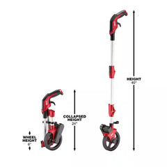 Milwaukee Measuring Wheel 6 Inch Distance Meter Foldable Pistol Grip 10000 Ft