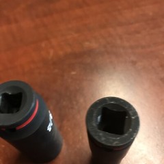 Used 1/2&3/4” Milwaukee SHOCKWAVE Impact Duty 3/8” SAE Deep Impact Rated Socket