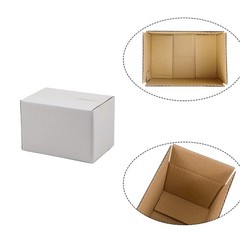 White Shipping Boxes 6x4x4 Inches Small Corrugated Cardboard Boxes, 25 Pack