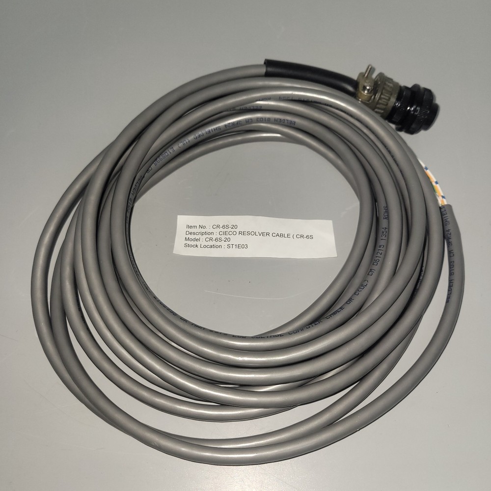 Cieco Resolver Cable CR-6S-20 for Cieco HD13 Resolver (B644)