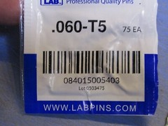 10 Packs LABPINS .060-T5 Top Pins each pack has 150 pins in them NEW Schlage Wei