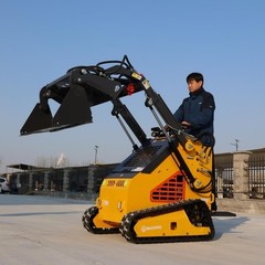 New Skid Steer Loader 24HP 4-in-1 Bucket 3-stage hydraulic pump Free Shipping