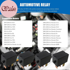 Improved 4X Relay Replaces Part#G8Hl-H71 Assembly for 2006-2014 Honda Ridgeline,