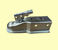VEVOR Straight Trailer Coupler 2-Inch Hitch Ball 3-Inch Channel 5000 lbs AMZTD