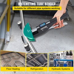 VEVOR Copper Pipe Bender HVAC Refrigeration Ratcheting Tube Bender 1/4″ to 7/8″