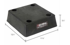 Global Industrial Molded Rubber Bumper 12″W x 13″L x 4″H