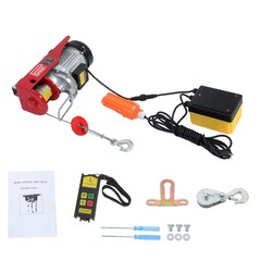1320lbs Electric Hoist 110V 1150W Crane Winch 328ft Wireless & 14ft Wired Remote
