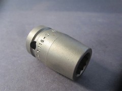 Apex (5116) 1/2″x 1/2″Drive 1-1/2″ OAL 12 Pt. Standard Tapered Impact Socket