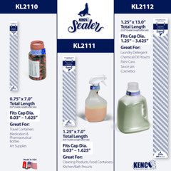 Kenco Sealer – Liquid Bottle Sealing Tape, Leak Protection – 3/4″ x 6″ Strips