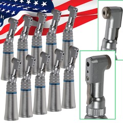 10* Dental Slow Low Speed Handpiece Contra Angle E-Type Latch NSK Style Φ2.35mm