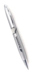 5ct Misprint Premium Executive Metal Pens: HUB PEN Lombardo Marble Trim SILVER