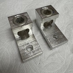 2 Pcs. SQUARE D SE37621-22, ALUMINUM TERMINAL LUGS, 6-300MCM, AL9CU, UL LISTED ^