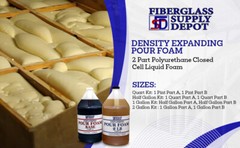 Liquid 2Lb Density Expanding 2 Part Closed Cell Polyurethane Pour Foam:2 Gal.Kit