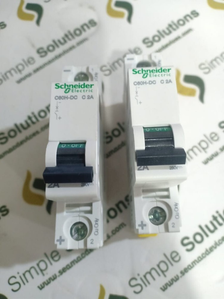 LOT 10 PCS Schneider A9N61502 miniature circuit breaker C60H-DC 1P 2A 250V DC