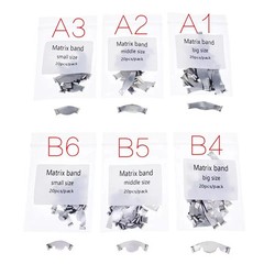 20 Pcs/Pack Dental Springclip Saddle Contoured Metal Matrices Matrix Band Tools