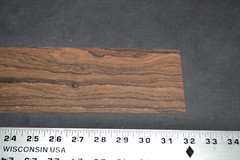 Ziricote Raw Wood Veneer Sheet 3 x 31 inches 1/42nd 35137-41