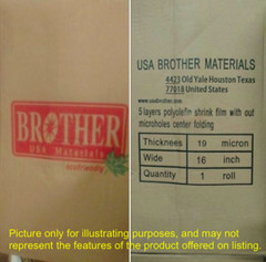 8″ 75 Gauge. 3,500 ft. L Centerfold Shrink Polyolefin Film POF FREE SHIPPING