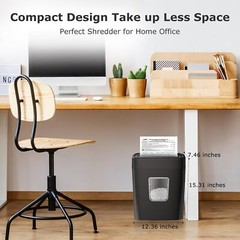 Paper Shredder Micro Cut Commercial Office High Security Credit Card Mail 4.2Gal