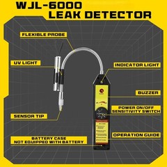 AC Leak Detector Kit – Refrigerant Leak Detection Tool with UV Flashlight & Glas