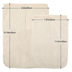 Gjinxi Nut Milk Cloth Strainer 3 Pcs Cheesecloth Filter Bags Reusable Cotton
